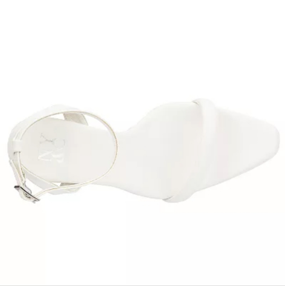 New York and Company Alania Dress Sandals White 7 - Picture 4 of 10